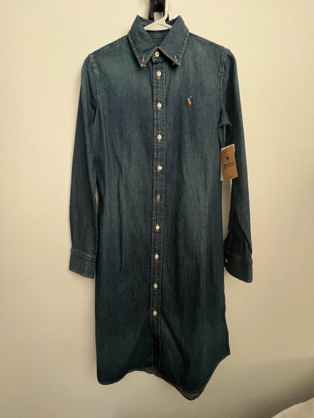 Polo Ralph Lauren Women's Blue denim and Navy Dress